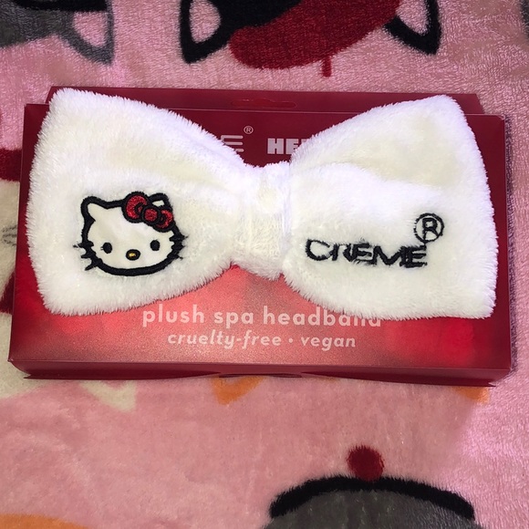 New Hello Kitty Plush Spa Headband - Picture 2 of 9